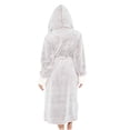 thumbnail image 3 of Gift TIMIFIS Women Hooded Plush Soft Robe Warm Fleece Bathrobe Warm Fleece Winter Robe, Long Soft Plush Cozy Spa, Resort & Hotel Bathrobe Bathrobe pring/Summer, 3 of 5