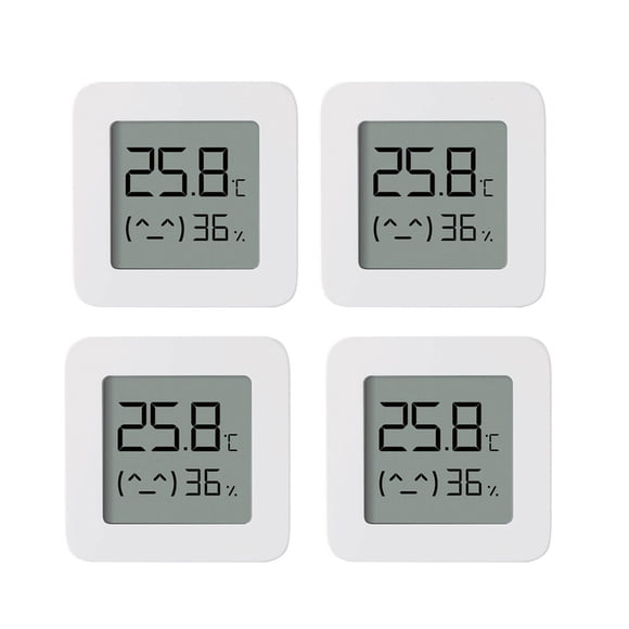 4pcs Xiaomi BT Thermometer 2 Wireless Smart Electric Digital Hygrometer Humidity Sensor Work with Mijia