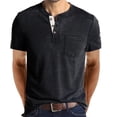 thumbnail image 1 of CEHVOM Chemise à Manches Longues pour Hommes, Basique, Couleur Unie, 1 of 3