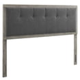 thumbnail image 1 of Modway Draper Tufted Full Fabric and Wood Headboard in Gray/Charcoal, 1 of 10
