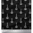 thumbnail image 1 of Soimoi Rayon Fabric Leaves & Floral Block Decor Fabric Printed Yard 42 Inch Wide, 1 of 3