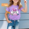 thumbnail image 2 of GDREDA T-Shirts Graphiques de Pâques pour Garçons Doux Décontractés à Manches Courtes Hauts Colorés Chemise pour Enfants Violet, 3-4 Ans, 2 of 4