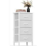 6 Drawers Dresser, Tall Dressers for Bedroom, Storage Cabinete Chest of Drawers, Commode De Chambre for Entryway, Living Room, Bedside, Closet, Fabric Wooden Dresser Bins(Rustic Brown)