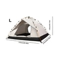 thumbnail image 2 of Intexca Pop-Up Camping Tent - Lightweight Waterproof 2-4 Person Outdoor Tent with Carry Bag, Easy Setup, 210×210×135 cm, 2 of 5