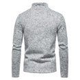 thumbnail image 4 of CEHVOM Chemise Décontractée à Col Roulé avec Fermeture Éclair pour Hommes, 4 of 8