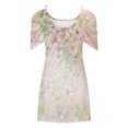 thumbnail image 4 of Robes d'Été Grande Taille pour Femmes 2024 à Imprimé, Manches Courtes, Épaules Dénudées, Col Rond, Économisez jusqu'à 65 % de Rabais!, 4 of 5