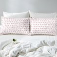 thumbnail image 3 of Erosebridal Housse de Couette Nœud Rose Simple, Ensembles de Literie Amour Floral Taille Simple, Style Princesse Deocr, Réversible 2 Pcs (Sans Couette), 3 of 6