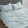 thumbnail image 2 of Nestl Split King Sheet Set, 1800 Series Microfiber Deep Pocket 4 Piece Bed Sheet Set, 2 of 8