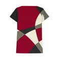 thumbnail image 3 of Blouses à Manches Courtes pour Femmes Mode Femmes Mode Manches Courtes Col Rond T-Shirt Imprimé Blouse Hauts Amples T-Shirts d'Été pour Femmes Hauts à Manches Courtes Femmes Blouse à Manches Courtes, 3 of 6