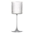 thumbnail image 2 of Thyme & Table 13.5oz Ribbed Wine Glass with Gold Rim, 2 Pack, 2 of 7
