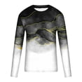 thumbnail image 4 of TIMIFIS T-Shirt Optique Graphique à Imprimé Noir pour Homme, Manches Longues, Hauts Quotidiens, Basique, Élégant, Col Rond - Blackfall, 4 of 5