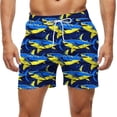 thumbnail image 1 of Kakii Men's Swim Trunks Hawaiian Bathing Mesh Lining Suit Swimsuits Beach Shorts with Pockets, 1 of 6