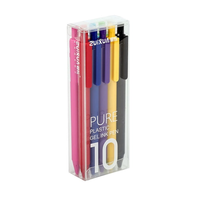 Amdohai Ensemble de Stylos Gel Colorés Rétractables Stylo 0,5 mm Stylo à Encre Gel Plomb Stylos Multicolores pour Enfants