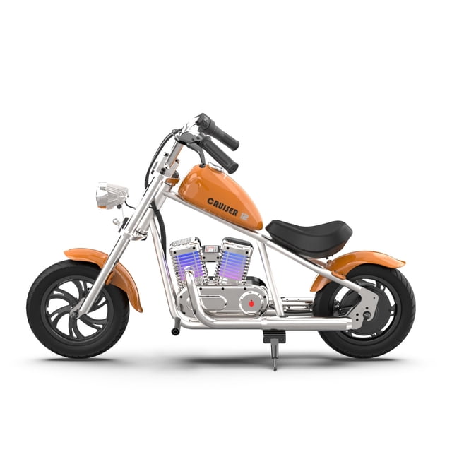 Hyper GoGo Cruiser 12 Deluxe - Dark Orange Kid's Motorbike with App Integration,24V,160W