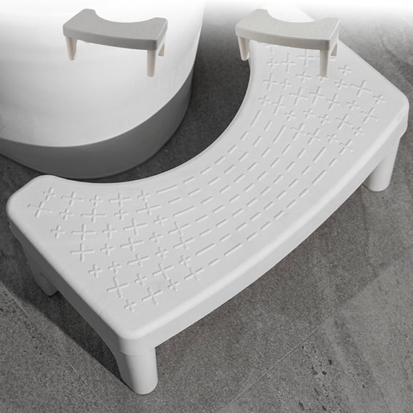 MTBLYS Detachable Squatting Stool Step Stool for Toilet 1 Pack Non-Slip Plastic 15.75X8.27X6.69In Portable Travel Bathroom Footstool