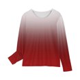 thumbnail image 4 of RXIRUCGD Chemises à Manches Longues pour Filles, Col Rond Mignon, Blouses Décontractées Élégantes, Rouge, Taille : 9 Ans, 4 of 7
