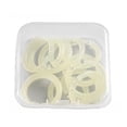 thumbnail image 1 of WHEANG 20/100 Pieces Plastic Rings Plastic Loose Leaf Rings Multi Color Plastic Book Rings Flexible for Cards Document Stack and Swatches Organization School Home Or Use，5 Color (15 Mm), 1 of 9