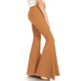 thumbnail image 2 of Feinuhan Jeans Évasés à Taille Haute pour Femme, Brun, XX-Grand, 2 of 5