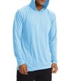 thumbnail image 3 of QIPOPIQ Chandails à Capuchon UPF 50+ pour Hommes Maillot Dermoprotecteur Manches Longues Protection Solaire SPF Chandail de Natation UV pour Course Randonnée Pêche Liquidation, 3 of 8