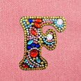 thumbnail image 4 of Christmas Letters Keychain 26 Letters Rhinestone Pendant, 4 of 8