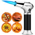 thumbnail image 1 of Kitchen Blowtorch Torch Butane Gas Burner, Safety Lock and Stainless Steel and Aluminum for Home DIY (Butane Not Included), 1 of 5