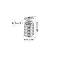 thumbnail image 2 of Unique Bargains Cord End Caps, 100Pcs 4x9mm Metal Spring Coil End Tips Crimp Terminators Caps Silver Tone, 2 of 5