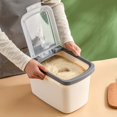 thumbnail image 1 of Meitianfacai Large Airtight Rice Container- Food Storage Cereal Container- Pet Dog Food Container With Measuring Cup- Flour Grain Container For Household, 1 of 6