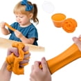 thumbnail image 2 of Orange Solid Color Butter Slime Clay Toy Non Settling Stretchy Diy Craft Orange Color With Accessories For Creative Play, 2 of 7