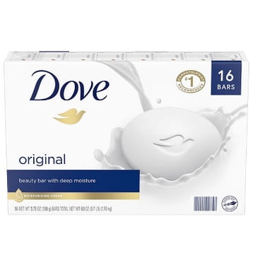 Dove Barre de Beauté, Blanc Original (3,75 Oz, 16 Unités)