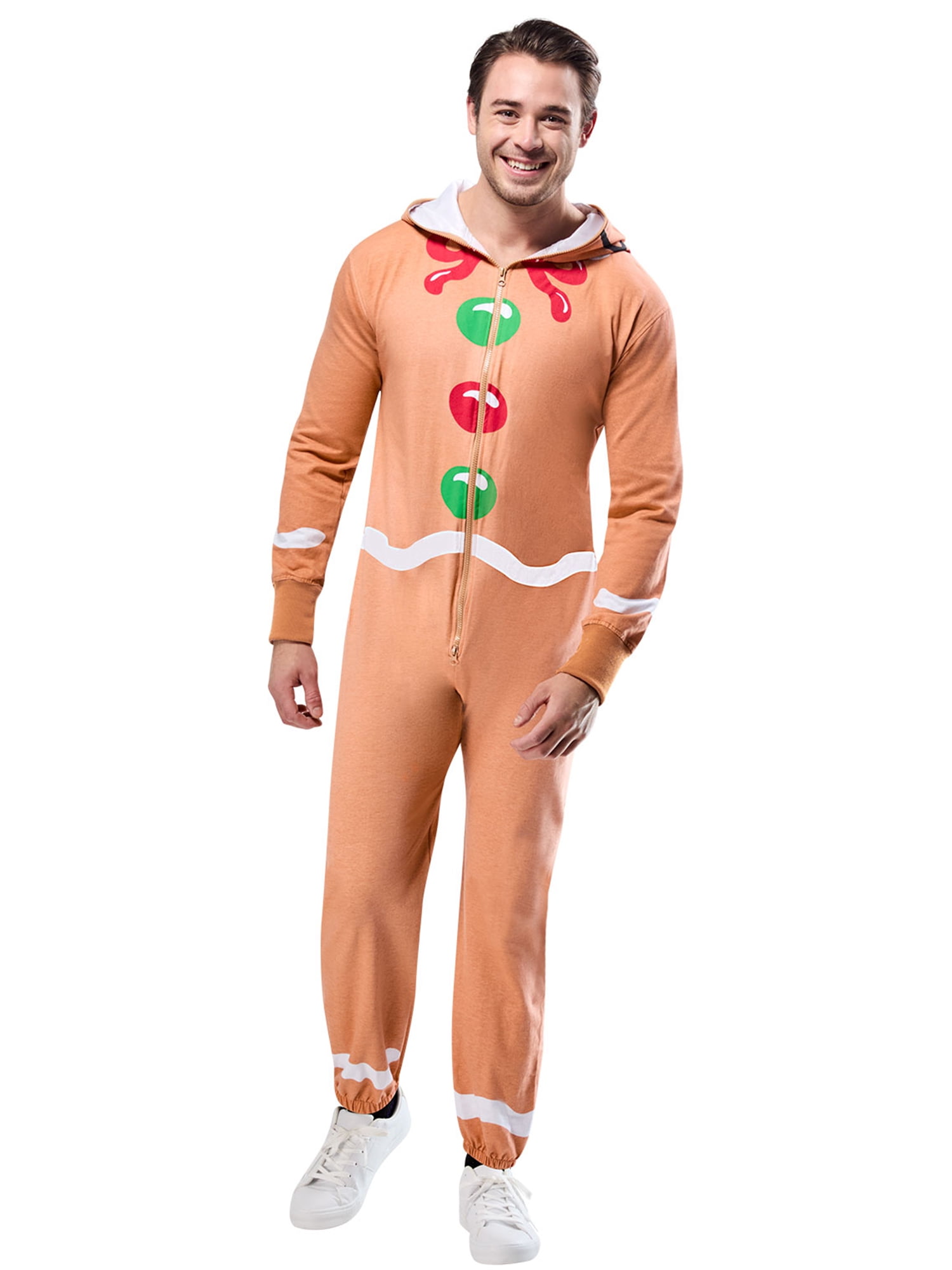 Costume Zipsters Masked-Up de Bonhomme en Pain d’Épice pour Adultes par Rubies, Hommes