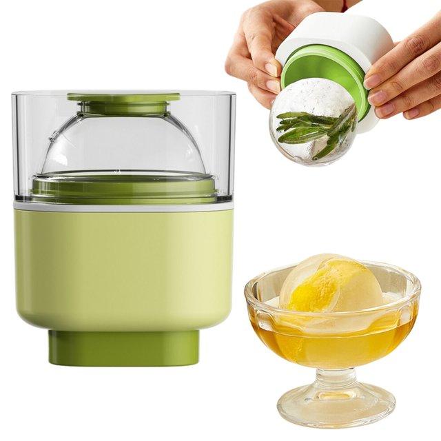 Large Ice Maker Sealed Silicone Round Ice Cube Tray With For & Cold Drinks Quick Release
