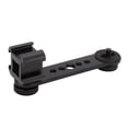 thumbnail image 2 of Microphone Stand Bracket, Durable Triple Lightweight Multi Function Cold Shoe Mount Adapter Aluminium Alloy  For Tripod Black, 2 of 8