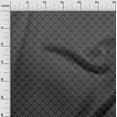 thumbnail image 3 of oneOone Rayon Black Fabric Asian Block Craft Projects Decor Fabric Printed By The Yard 56 Inch Wide, 3 of 4