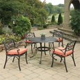 thumbnail image 2 of Homestyles Sanibel Fonte d'Aluminium 5Pc Salle à Manger Extérieure avec des Chaises de Bras en Bronze, 2 of 4