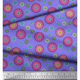 thumbnail image 3 of Soimoi Polyester Crepe Fabric Flower Artistic Print Fabric by Yard 52 Inch Wide, 3 of 3