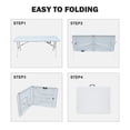 thumbnail image 3 of Newest 6ft Folding Table, Portable Plastic Table for Camping, Picnics, Parties, High Load Bearing Foldable Table White, 3 of 8