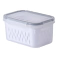 thumbnail image 2 of Rbaofujie Storage Basket Fruit Vegetable Storage Containers for Fridge Draining Fresh Containers Produce Storage Containers Large Organizer Bins with Lid & Colander Cute Storage Bins, 2 of 4