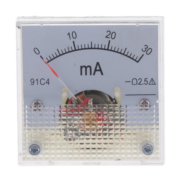 S SERENABLE Analog Current Panel, Amp Ammeter Meter, Circuit Measurement (0mA To 0-500mA) 0-30mA