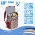 thumbnail image 2 of Fresh Geometric Watermelon Cooler Backpack - Insulated Soft Cooler Bag for Picnic, Work & College - 20L Capacity, Easy to Clean, Great for Fruit & Drink Storage, 2 of 6