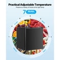 thumbnail image 4 of KFFKFF Mini Fridge, 1.6 Cu.Ft, Single Door Compact Refrigerator, Adjustable Temperature, Metal Shelf, Energy Efficient Small Refrigerator, Reversible Door, Low Noise, 4 of 9