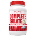 thumbnail image 1 of Complete Isolate Isolat de Protéines de Lactosérum + Poudre d'Isolat de Protéines de Lait - 27 g de Protéines, Zéro Gras Ni Sucre, Développer la Masse Musculaire, Améliorer la Récupération, Poudre de Protéines de Lactosérum, Crème Glacée à la Vanille, 28 Portions (2 Lb), 1 of 5