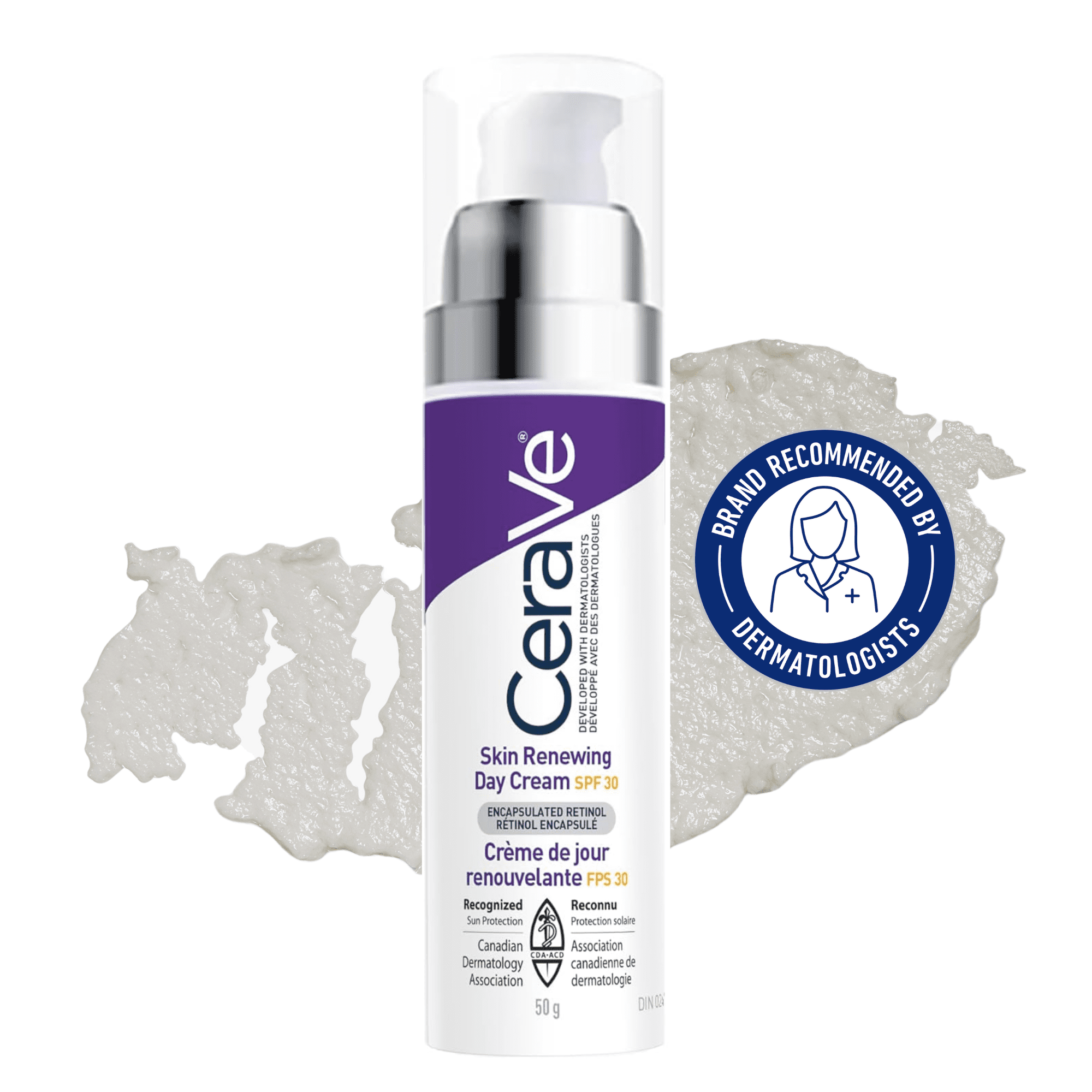 CeraVe Day Cream SPF 30, Anti-Aging Moisturizer with Retinol and Broad Spectrum Sunscreen for Fine Lines, 50g