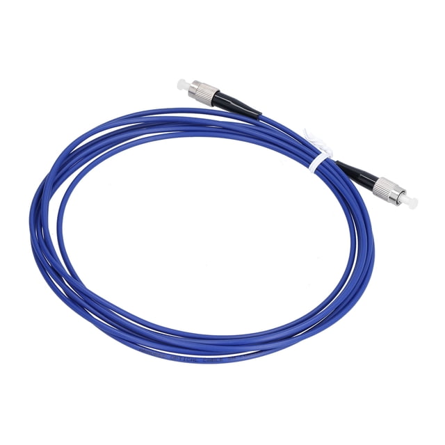 Filfeel Armored Fiber Patch Cable,Optical Fiber Patch Cord Armored Jumper Single Mode 1 Core Optic Cable FC/UPC‑FC/UPC Blue,Armored Fiber Optic Cable