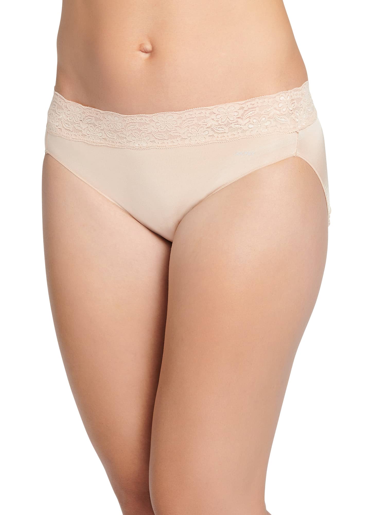 Jockey Bikini en Dentelle Sans Ligne de Culotte Promesse Tactel