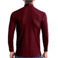 thumbnail image 2 of EGNMCR Men's Pullover Turtleneck Sweaters Solid Ribbed Knitted Pullover Turtleneck Sweater Base Shirt, Gifts for Men, 2 of 3