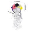 thumbnail image 3 of Bandeau Floral d'Halloween avec Mains Squelettes pour Femmes Accessoires de Cheveux Décoration de Fête en Tissu Polyester Rouge Noir Réglable, 3 of 6
