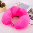 thumbnail image 2 of Neck Pillow Cozival U-Shaped Memory Foam Travel Pillow for Airplane And Car Rides, Removable Machine Washable Cover, Ergonomic Support for Head And Neck During Rest, Memory Foam Pillow, Hot Pink, 2 of 3