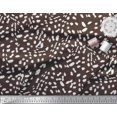 thumbnail image 2 of Soimoi Brown Poly Georgette Fabric Cow Animal Skin Print Fabric by the Yard 52 Inch Wide, 2 of 3