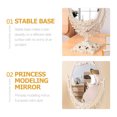 thumbnail image 2 of Shisuyan Miroir de Table Miroir de Bureau Coiffeuse Miroir de Maquillage Miroir Réglable Miroir Rotatif, 2 of 8