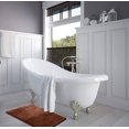 thumbnail image 4 of 1 Small Clara Clark Bath Mat Bathroom Rug - Absorbent Memory Foam Bath Rugs - Non-Slip, Thick, Cozy Velvet Feel Microfiber Bathrug, Plush Shower, Toilet- Floor Bathmats Carpet - Brown - 17"x24", 4 of 4